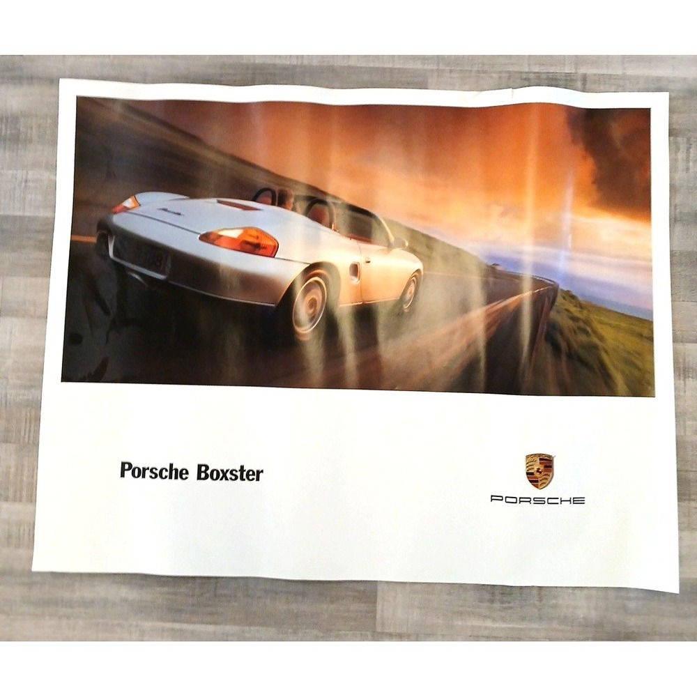 Vintage Porsche Boxster original dealership showroom poster